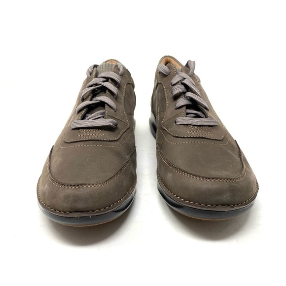 Clarks Women's Appley Tie Taupe Nubuck comfort shoes - Picture 3 of 7